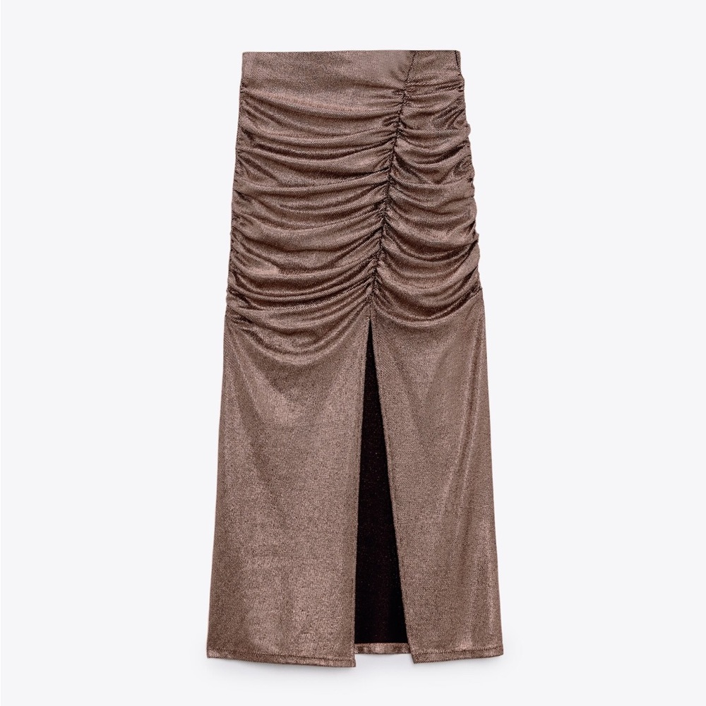Zara Sparkly Draped Skirt